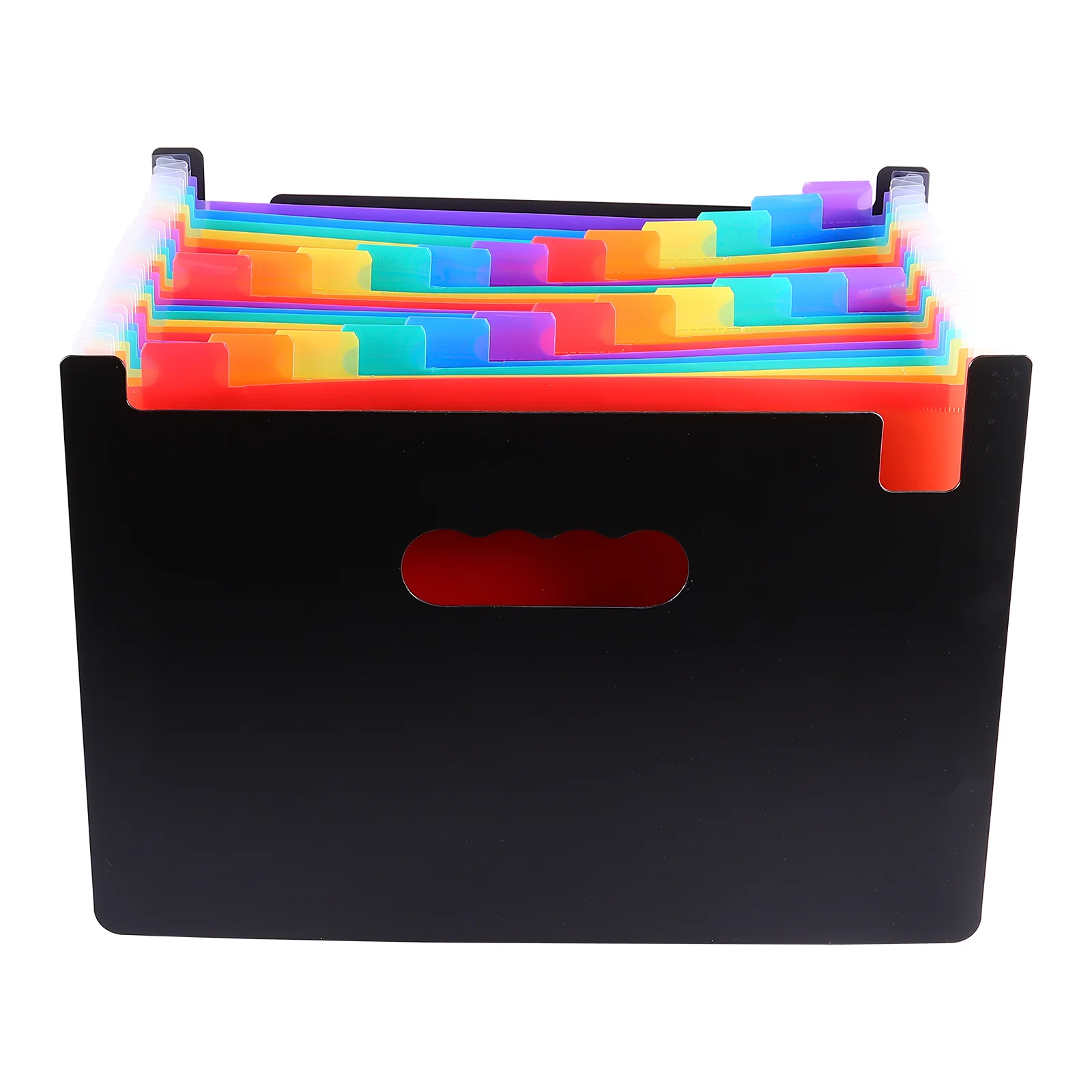 

Expanding Organizer File Folder A4 Letter Size File Box 24- Layers Colored Paper Document Organizer Filing Folder Binder For