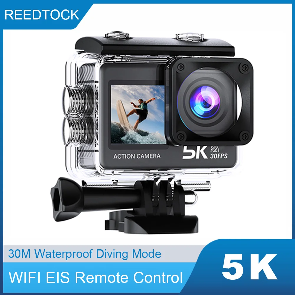 Caméra de cyclisme multifonction 4K 60 fps étanche à la pluie
