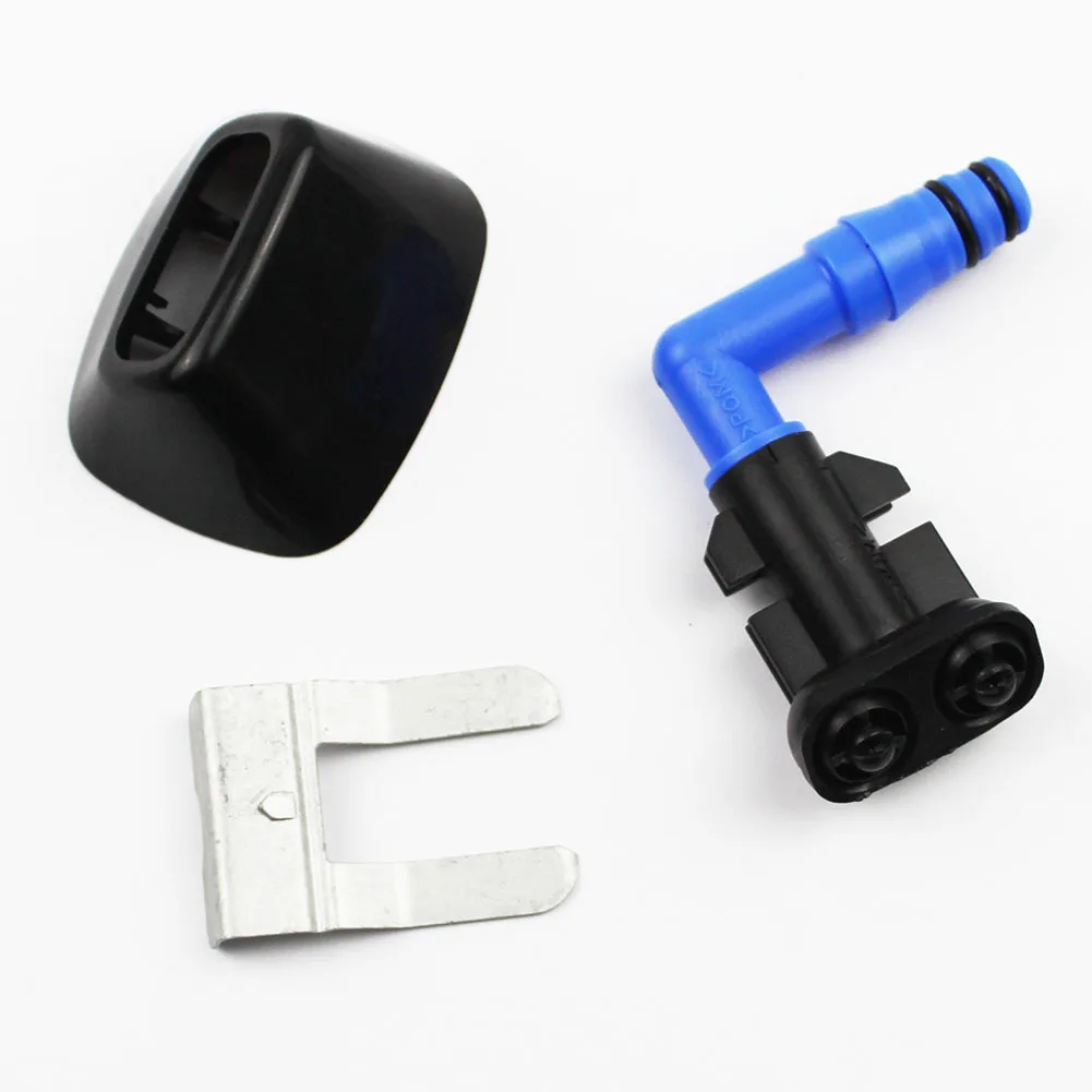 1PCS front left or right bumper headlamp headlight washer sprayer nozzle jet & clip for Saab 9-3 93 2003-2012 12803972 128039723 car headlight washer nozzle cover