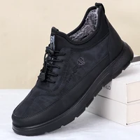 2025 New Winter Men Lace Up Snow Boots Warm And Cold Proof Comfortable And Soft Waterproof And Anti Slip Waterproof And Anti Sli