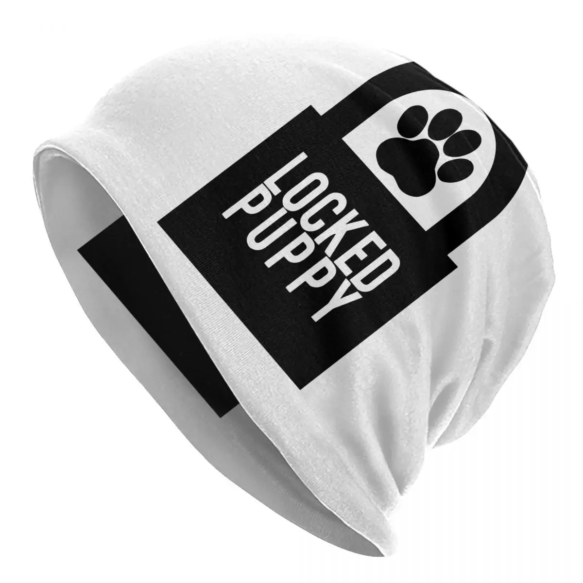 Locked Puppy Bdsm Bonnet Hat Knit Hat Hip Hop Outdoor Slave Play Sexy Sub Skullies Berretti Cappelli Unisex Warm Dual-Use Cap