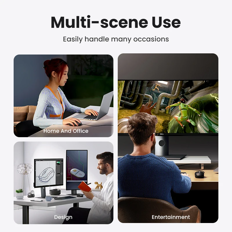 Ugreen Usb Wired Mouse With Ergonomic Design 1200 Dpi 3 Buttons Mouse For Laptops And Pcs, Alina Gadgets