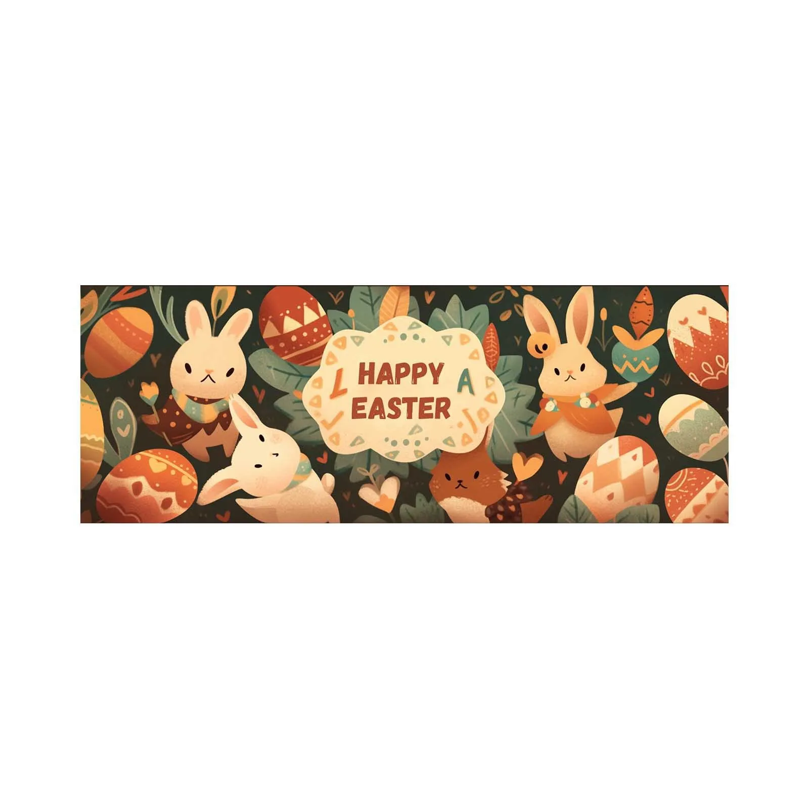 

Easter Table Flag Bunny Egg Table Decoration Tablecloth Household Insulated Table Mat Easter Table Decorations