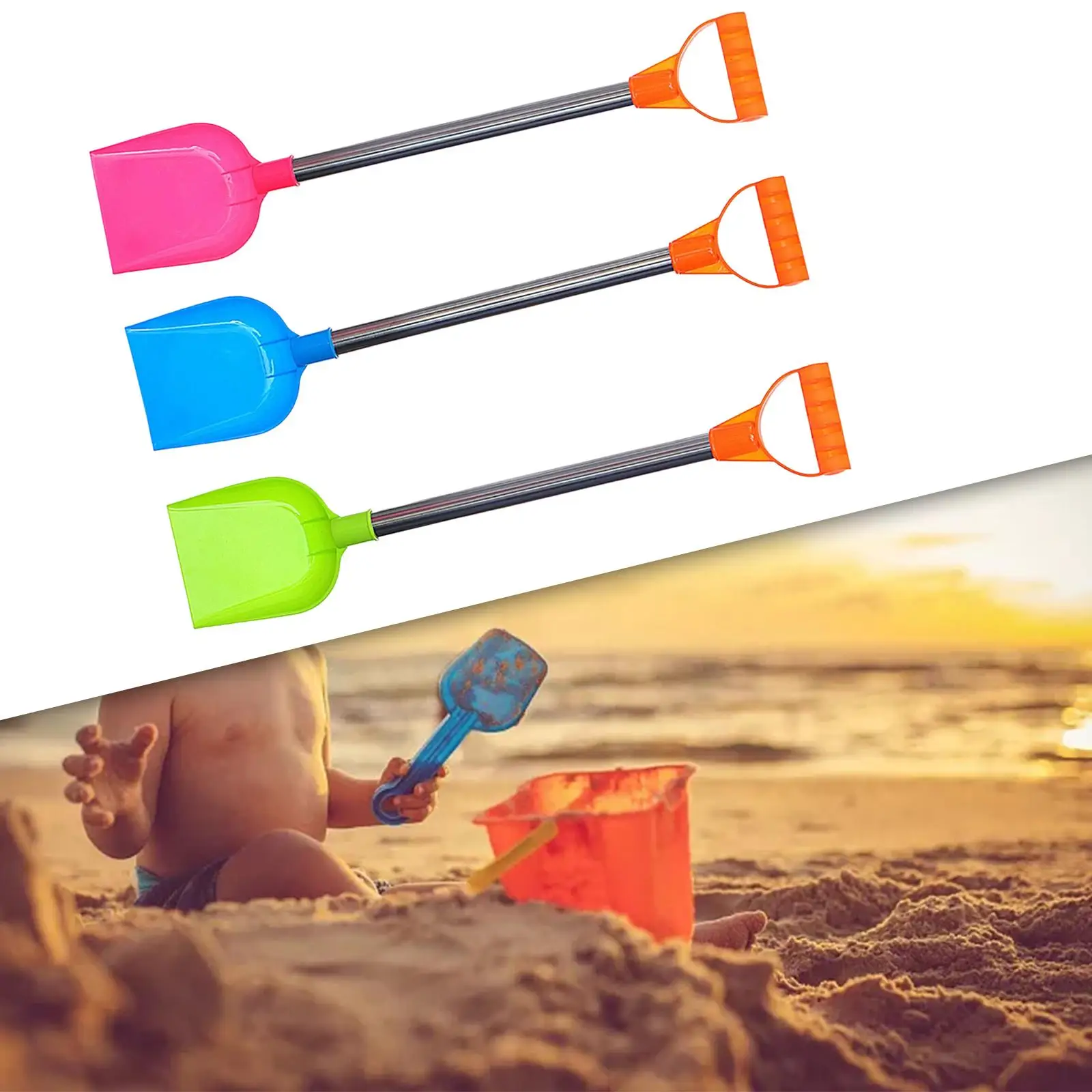 3 Pieces Funny Beach Toys Portable Garden Toy Durable for Birthday Gift Sand 3