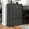 Wood Cube Storage Organizer with Doors Stackable Bookcase Pantry Dorm Room Decor & Bedroom Organizer Small Spaces Space Saving 3