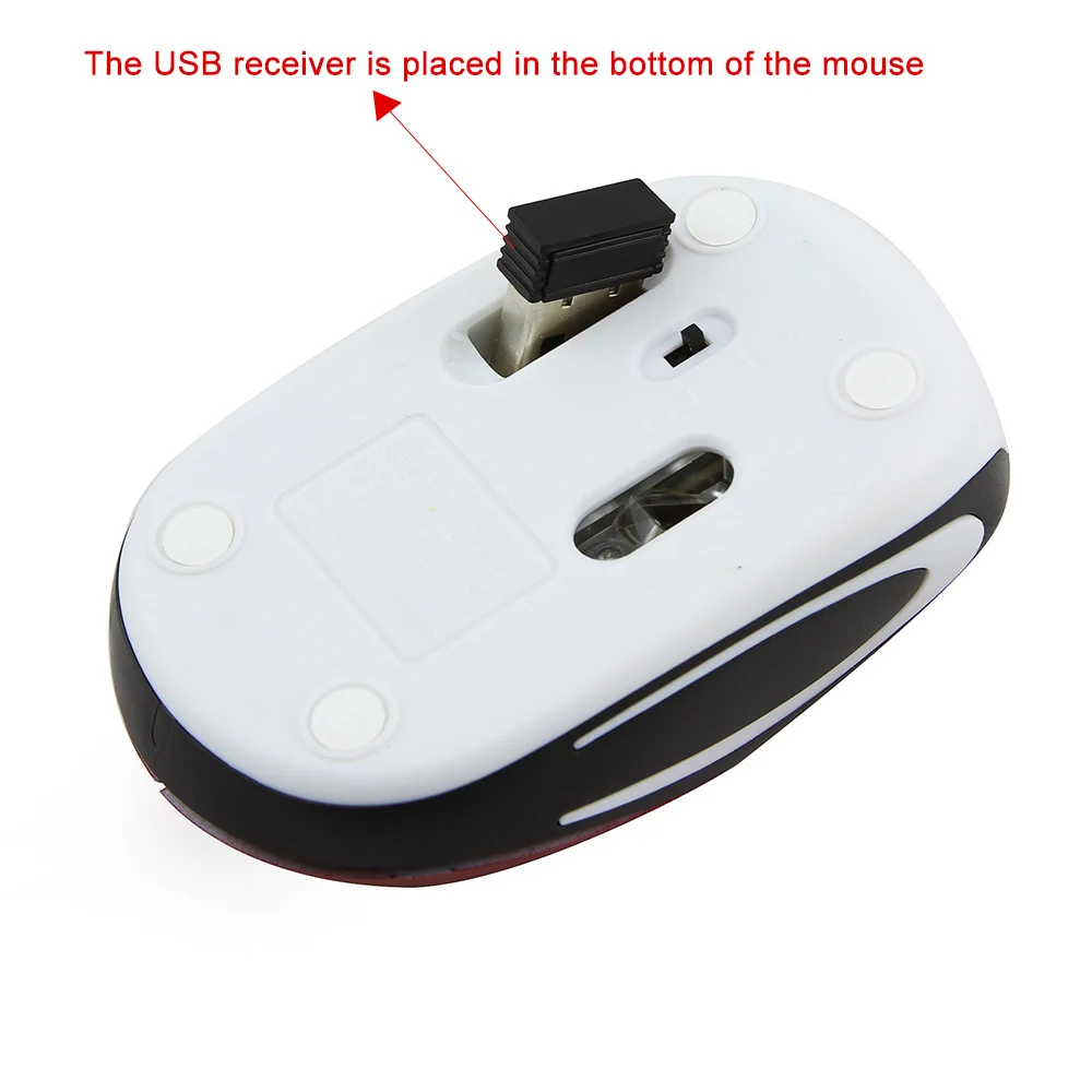 Raton Mini Mouse sem Fio para Crianças Jogos de Computador Pequeno Portátil Óptico Usb Ergonômico pc Laptop 1600dpi - Imagem 3