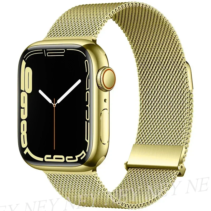 Sleek Milanese Loop Metal Watch Band Strap