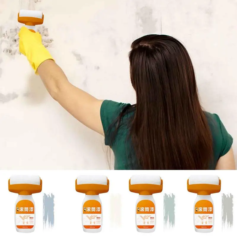 Antibacterials Wall Paint Waterbased Repair Paint Net Household Latex White Small Roller For Living Room Kitchen Tools