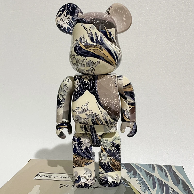 Bearbrick Ours Violent 400 % Bloc De Construction Ours Van Gogh Ours Ciel Étoilé Fait Main Décoration Salon Poupée Mode