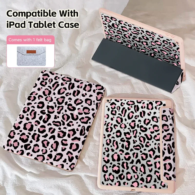 Enhanced iPad Case with Sleep Wake Function and Pen Slot Design - Double-Sided Printing