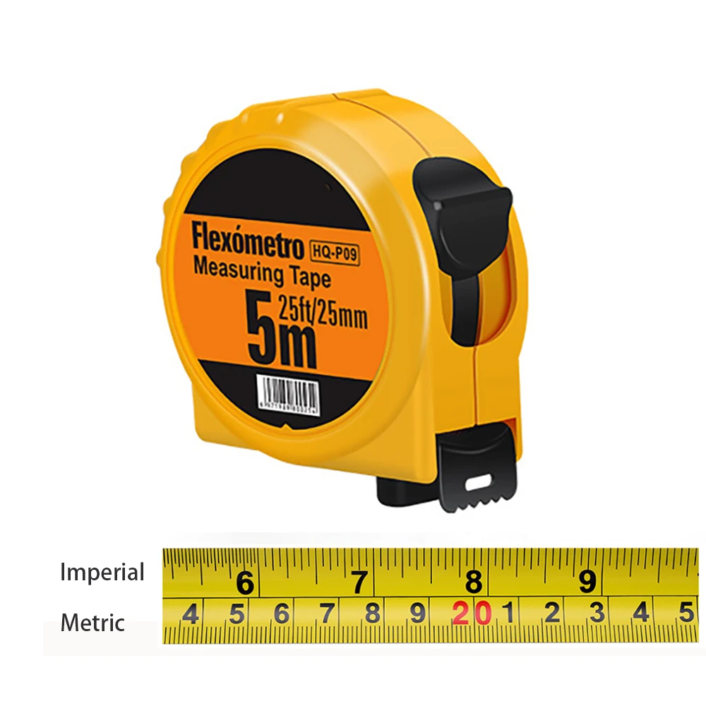 Carpentry 5m Tape Measure Set Metric And Inch Plastic Shell Mesure