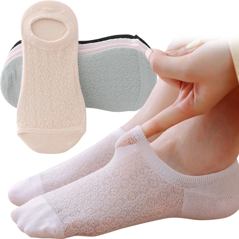 

Women/Men Summer Ankle Socks Women Ladies Invisible Mesh Ankle Short Sock Breathable Thin Cotton Boat Sox Casual Candy Color