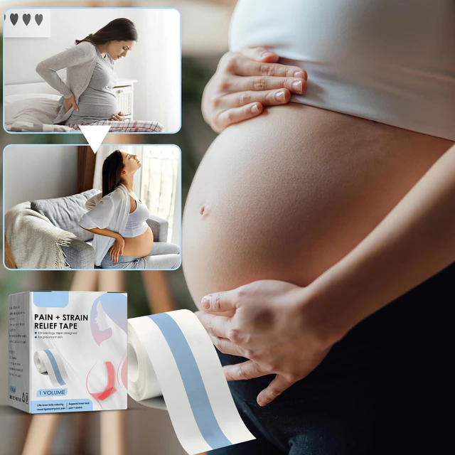 Pregnancy Belly Tape Support Reduce Discomfort Skin Friendly Kinesiology  Tape for Pregnant - AliExpress