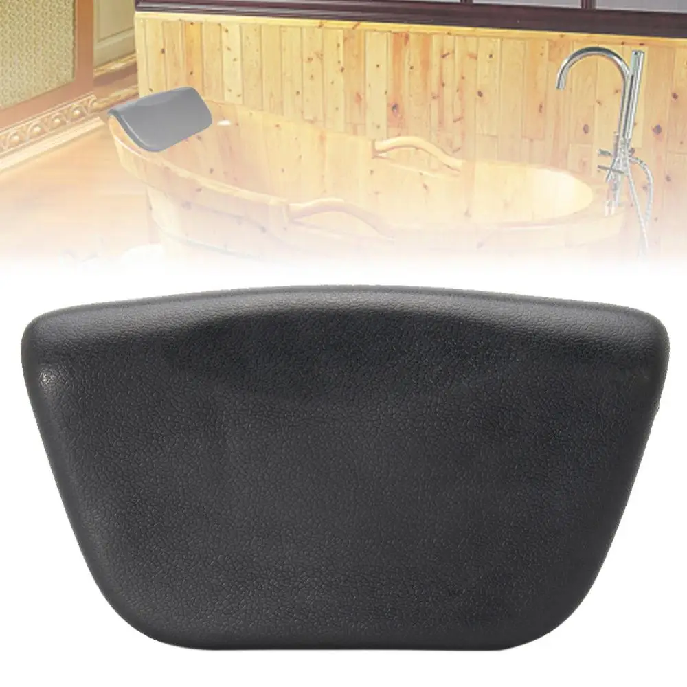 SPA Bath Pillow Non-slip Bathtub Headrest Soft Faux Leather Waterproof Bath Pillows With Suction Cups Neck Back Cushion Pad bath pillow
