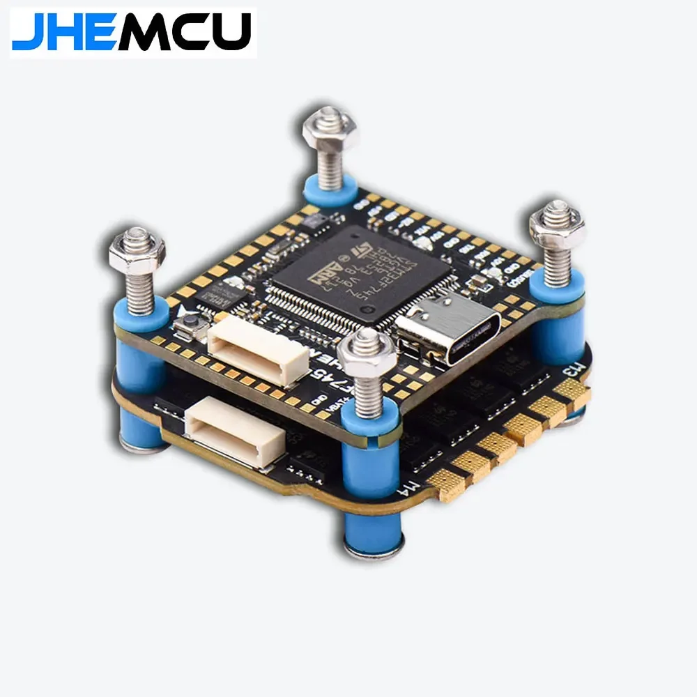 JHEMCU F745 Flight Controller Stack GF30F745-ICM Flight ControllerAM32A60 60A 4in1 ESC 3-6S 30X30mm for RC FPV Drone thumbnail 2