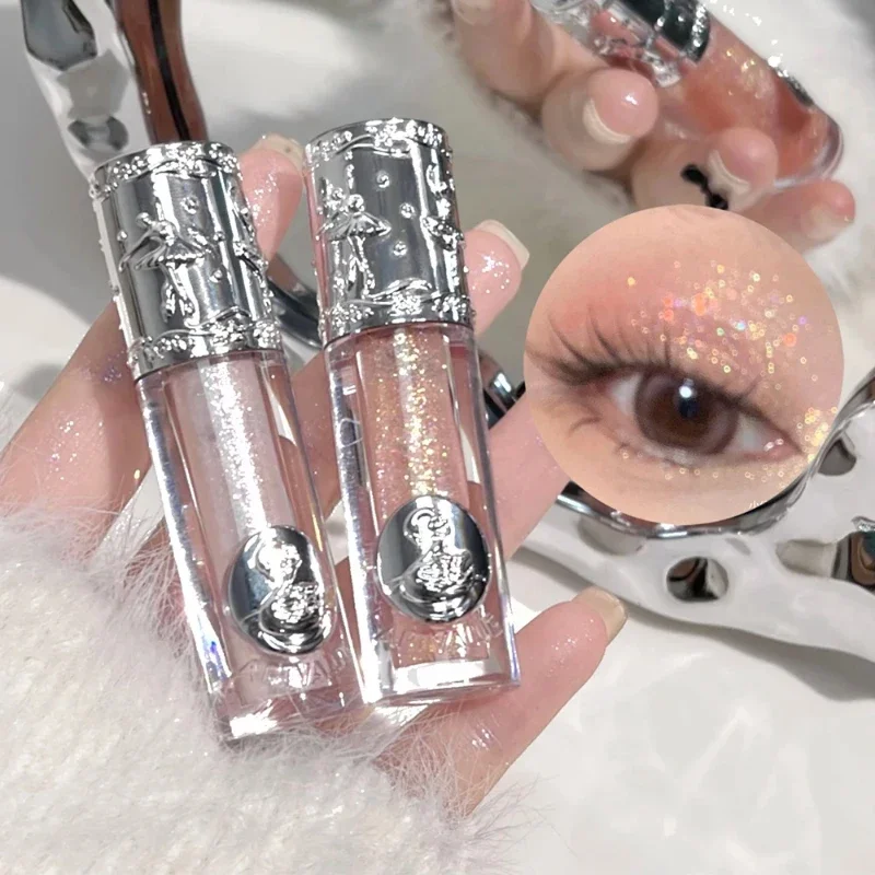 Liquid Eyeshadow Liquid Fine Shimmer High Light delicate everything with influencer woman eye makeup eye shadow