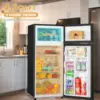 4.5 Cu.ft Mini Fridge with Freezer, Small Refrigerator with 2 Doors for Office, Kitchen, Dorm and Bedroom, Mini Refrigerato 5