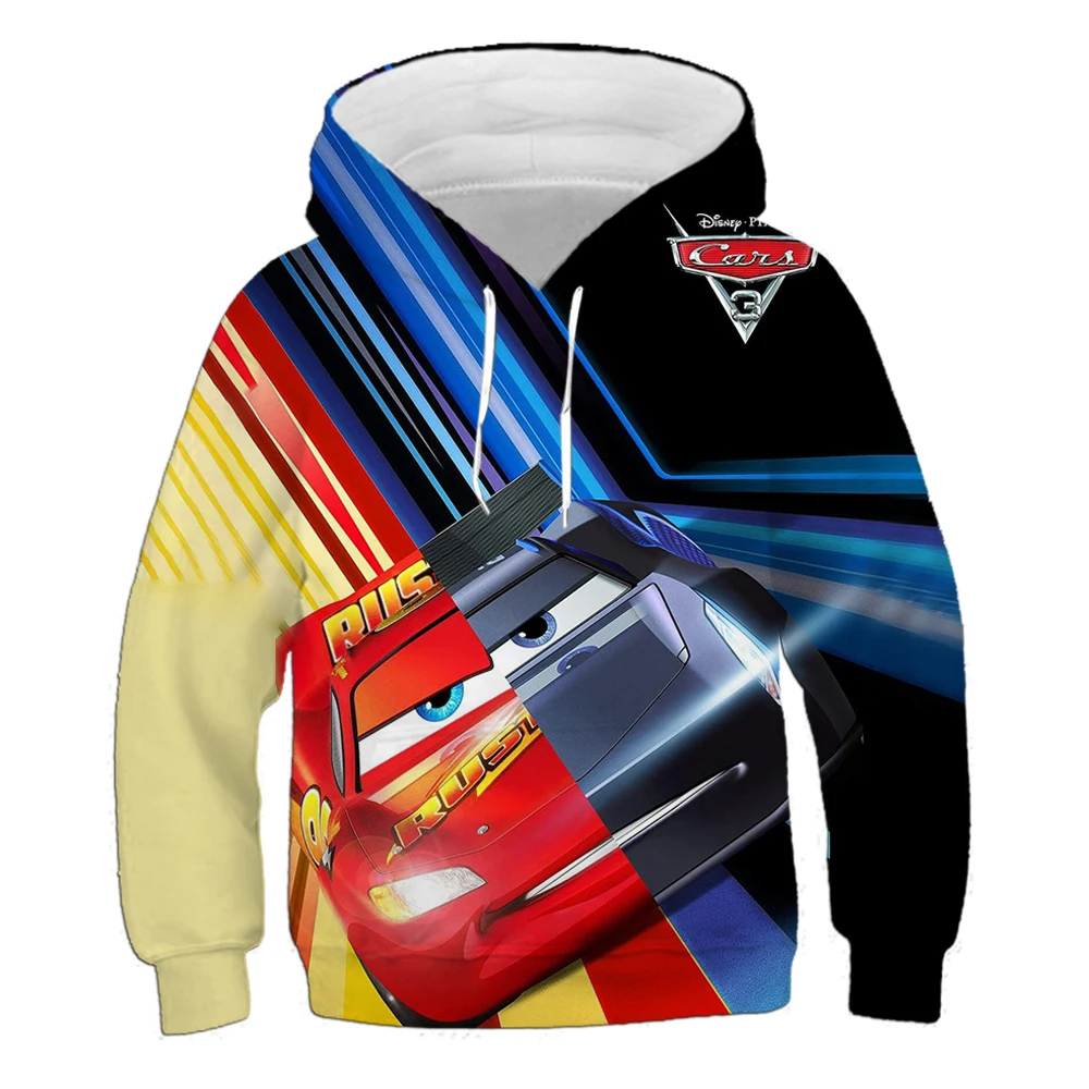 Disney Pixar's Cars Boys 8-20 Lightning McQueen Engine Pullover Graphic  Hoodie