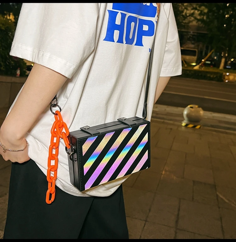 Cool Reflective Men's USB Chest Bag Trend Designer Holographic Crossbody  Bags for Men Hip Hop Streetwear Couple Bag Waterproof - AliExpress