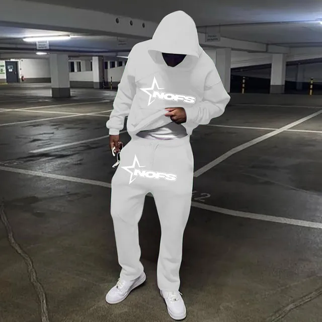 New In Hoodies & Sweatshirts Y2k Oversized Men'S Winter Jacket Large Size Paired Hoodies For Couple Hooded Tracksuit Men's Set 1