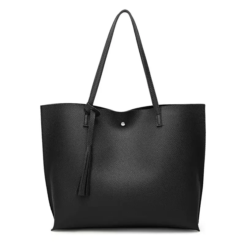 Grandi Borse a Spalla Nere per Donne, Borsa Shopper Hobo Grande, Borsa a Tracolla in Pelle Morbida di Qualità, Borsa da Viaggio per Signore