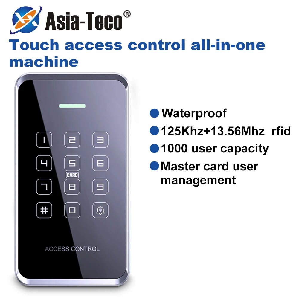 1000Users-NFC-Access-Control-Keypad-Waterproof-Backlight-Touch-Screen ...