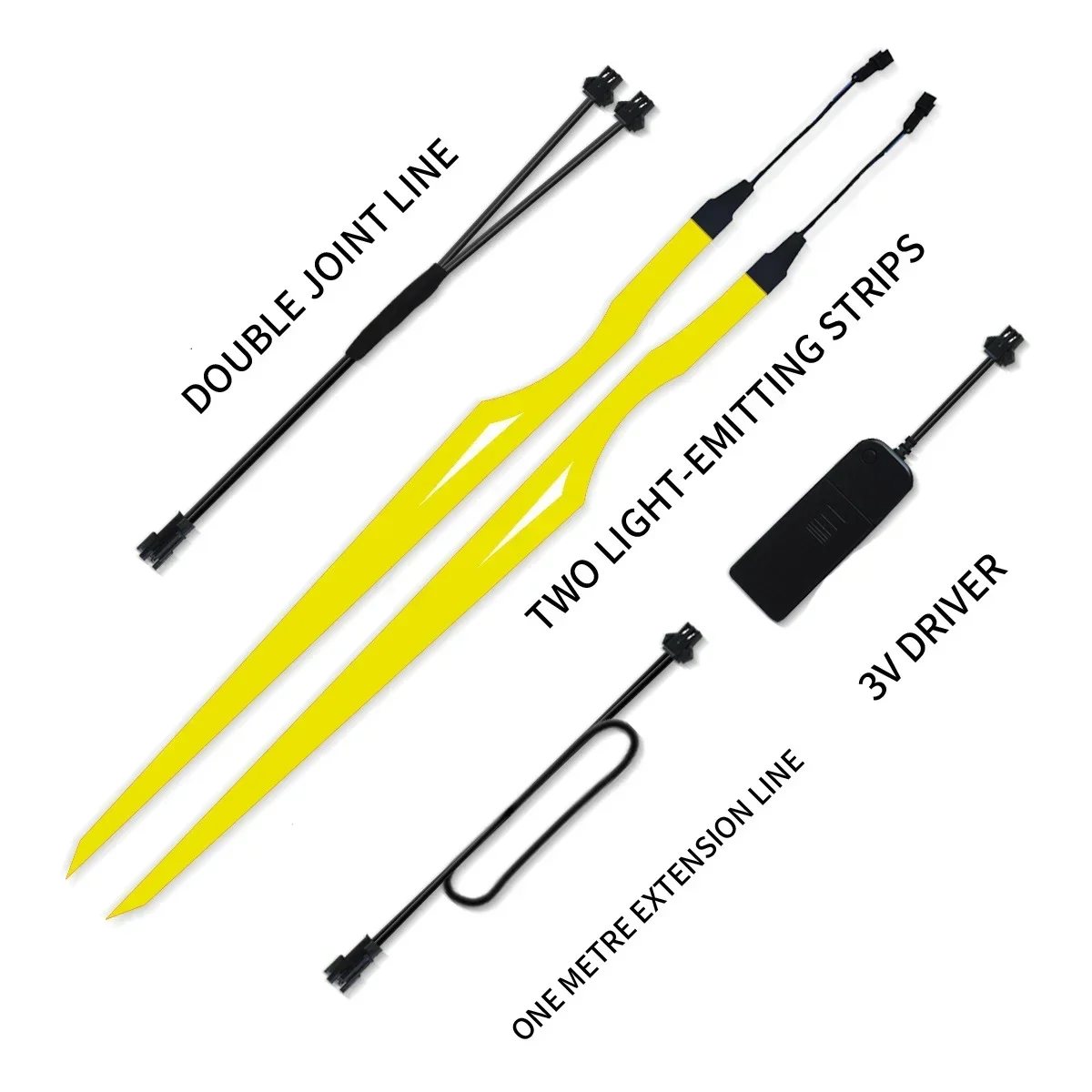 Motorcycle Helmet Night Light Riding Signal EL Strip Flashing Durable Kit Motorcycle Helmet Bar Led Strip Reflector Cold Ligh