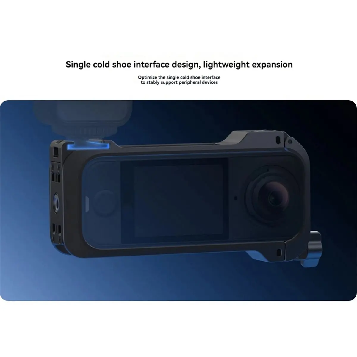 Insta360 X4 Air용 N05R 유틸리티 프레임, 확장 가능한 래빗 케이지(콜드 슈 포함), Insta360 X4 Air 액세서리