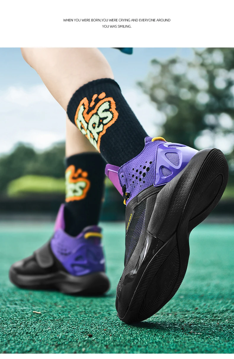 Quality Basketball Shoes Men's Outdoor Sports Shoes High Stretch High