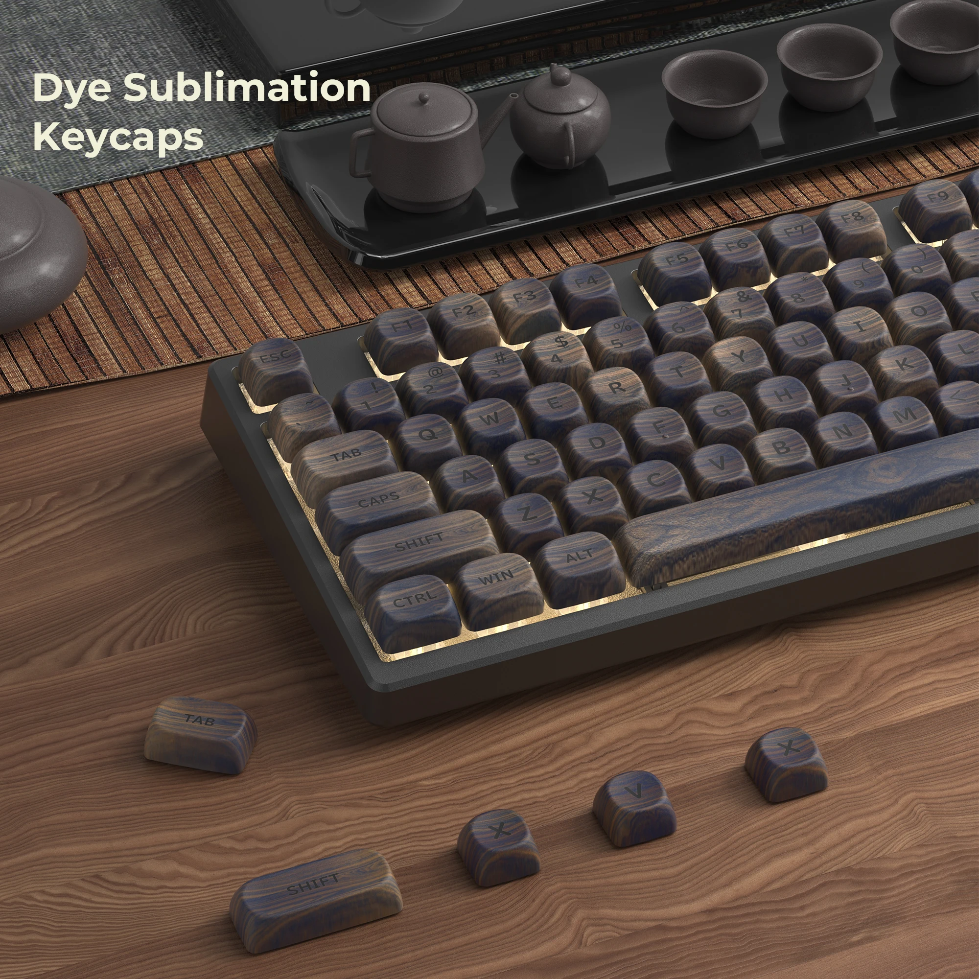 XVX MOA プロファイル ダークウォールナットウッドテーマ PBT