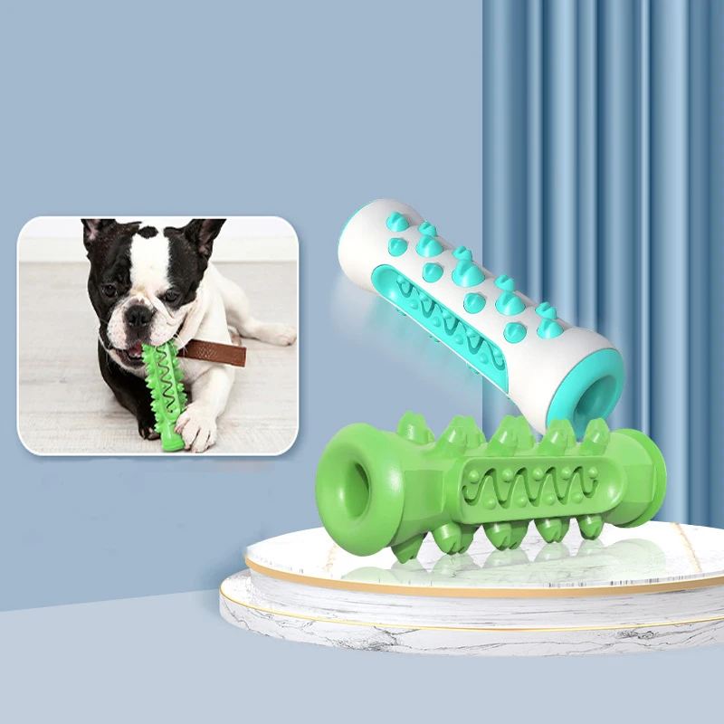 Dogs Toys Teething Stick Gnawing Teeth Cleaning Dogs Toothbrush Leaky Food Appliance Pet Supplies Interactive Decompression Toys
