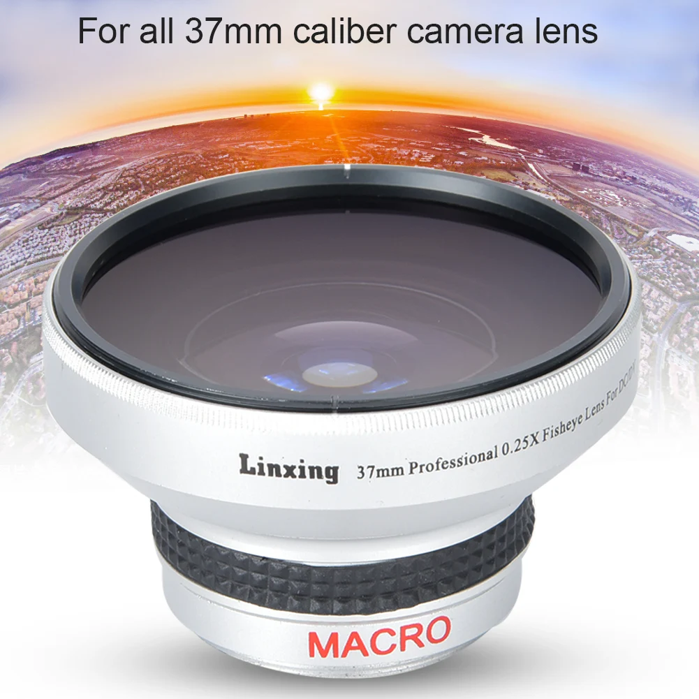 Obiettivo Fisheye Aggiuntivo per Fotocamera, Lente Fisheye da 37mm Impermeabile per Fotografi, Accessori per Fotocamera, Regalo - Image 3