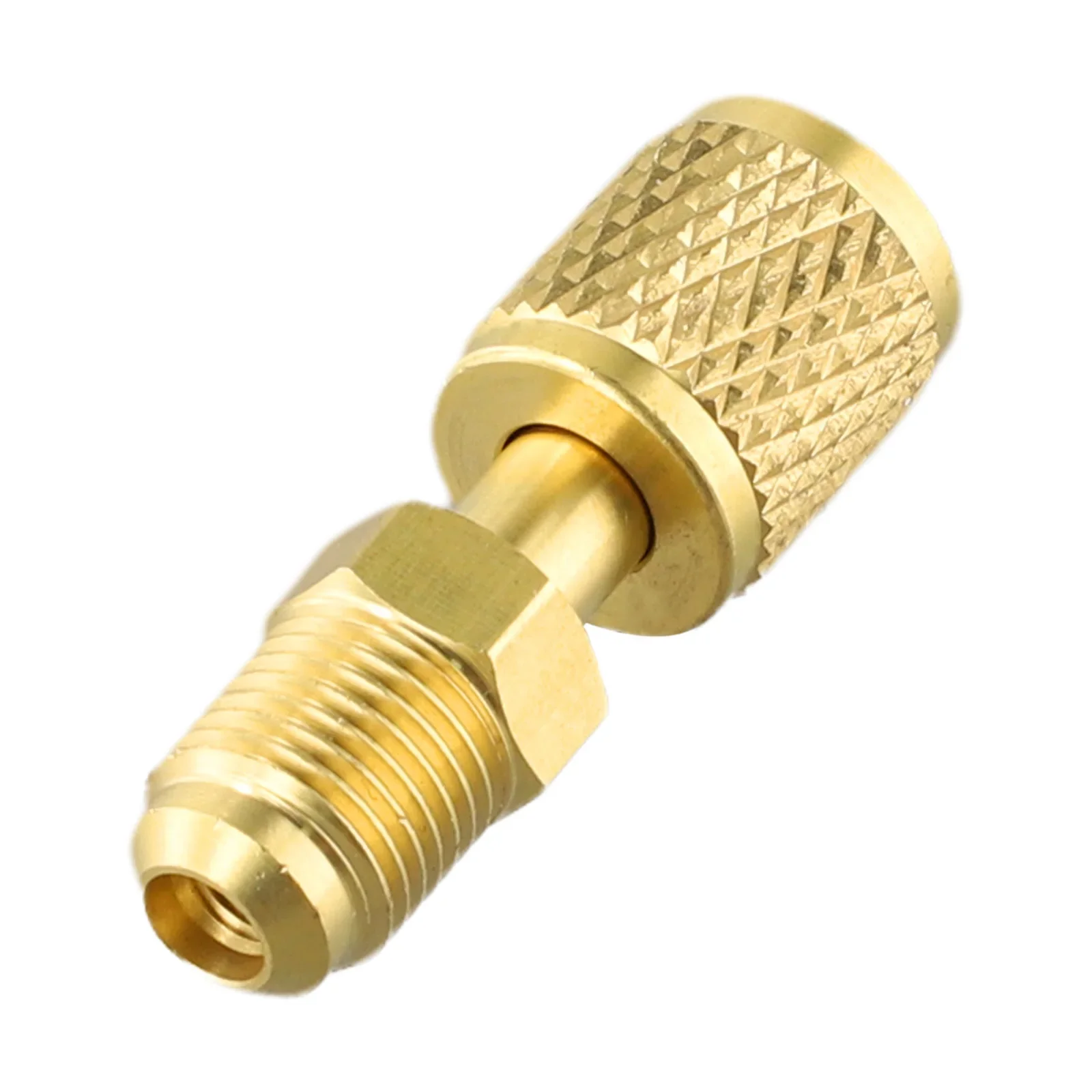 Female 5/16 X M1/4SAE Adapter Gold 1PCS Brass Easy To Install For Air Conditioning Systems For R410 R32 R22 Useful New