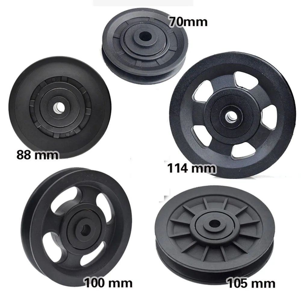 

Nylon Material Bearing Pulley Fitness Equipment Plastic Wheel Accessories Sliding Track Roller
