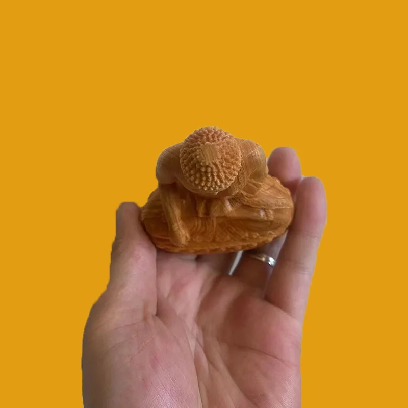 🪷 Hand-Carved Shakyamuni Buddha Statue – Solid Cypress Wood Figurine 6