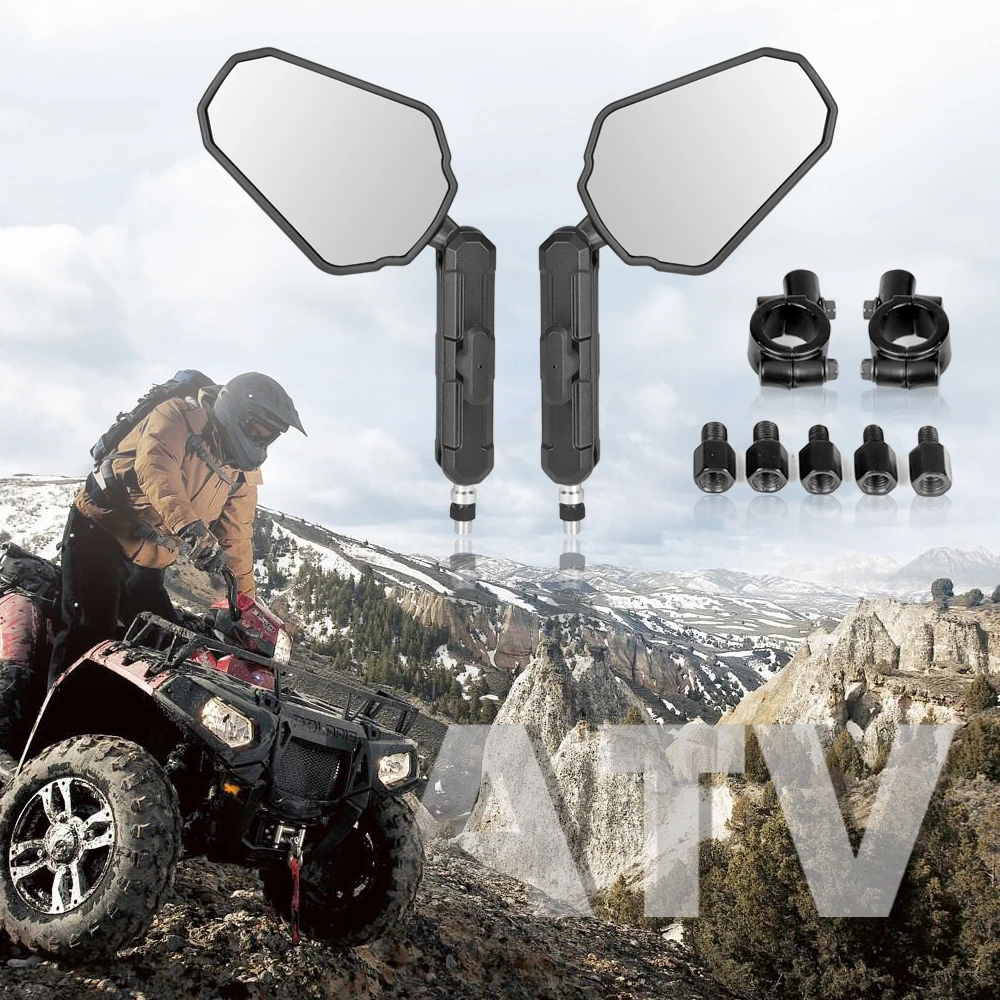 

Универсальные зеркала заднего вида ATV 7/8 дюйма, крепления на руль, совместимые с Polaris Sportsman 400 500 850 для Can-Am DS250 для Yamaha