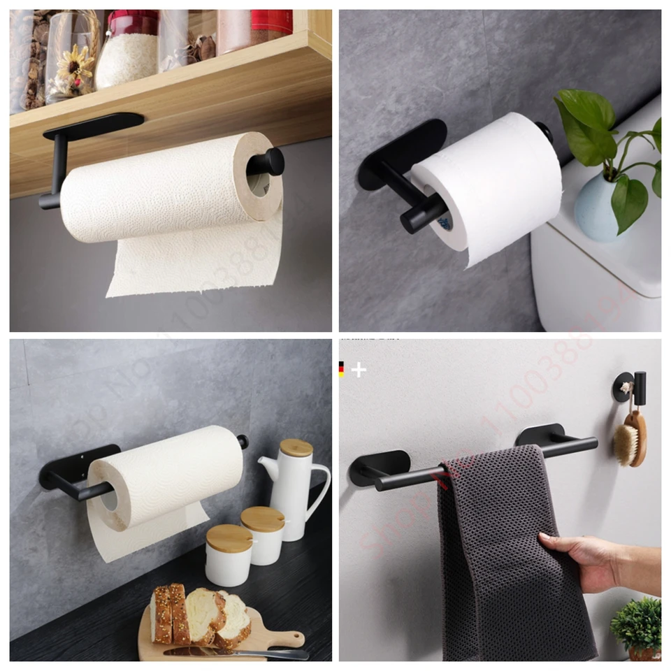 Porta Carta Igienica Con Ripiano In Acciaio Inox – Autoadesivo O A Vite, Montaggio A Parete, Design Moderno Spazzolato