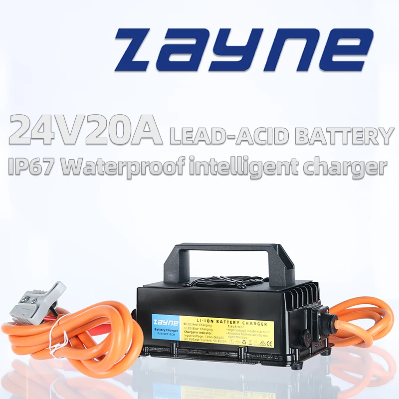 ZAYNE AGM VRLA 납산 배터리 팩, IP67 방수, 24V 20Amp 충전기 젤, 골프 카트 바닥 스크러버, 선박 전원