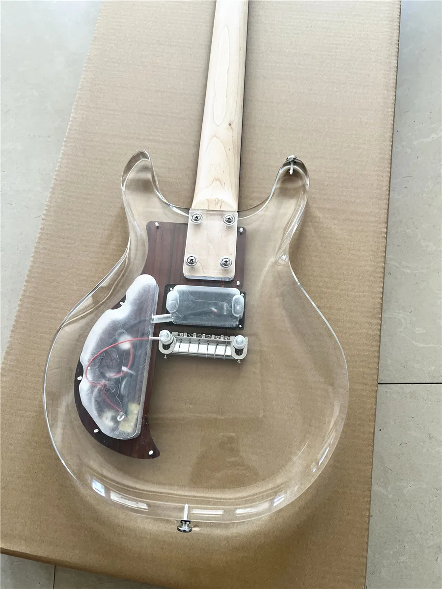 ギター Ampeg Dan Armstrong Lucite Guitar ADA6 Ampeg ADA6 Dan Armstrong Lucite Guitar Reissue Clear | Reverb