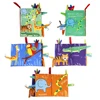 Baby Cloth Books Toys, Touch and Feel Crinkle Cloth Book for Infant Baby 0-36 Months, Early Development Interactive Soft Toys 3