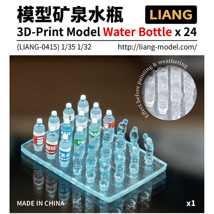 Model Building Parts LIANG Model Scene Accessories 0415/0417 Mineral Water Bottle Glass Bottle Milk Box Decoration