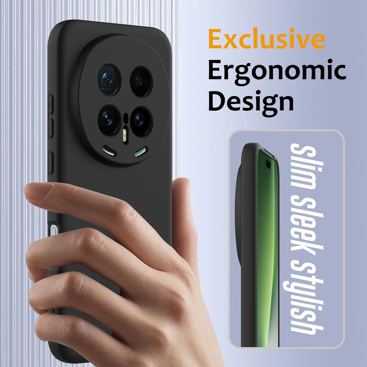 Premium Matte Liquid Silicone Case - Anti-Fingerprint Magnetic Wireless Armor Back Cover