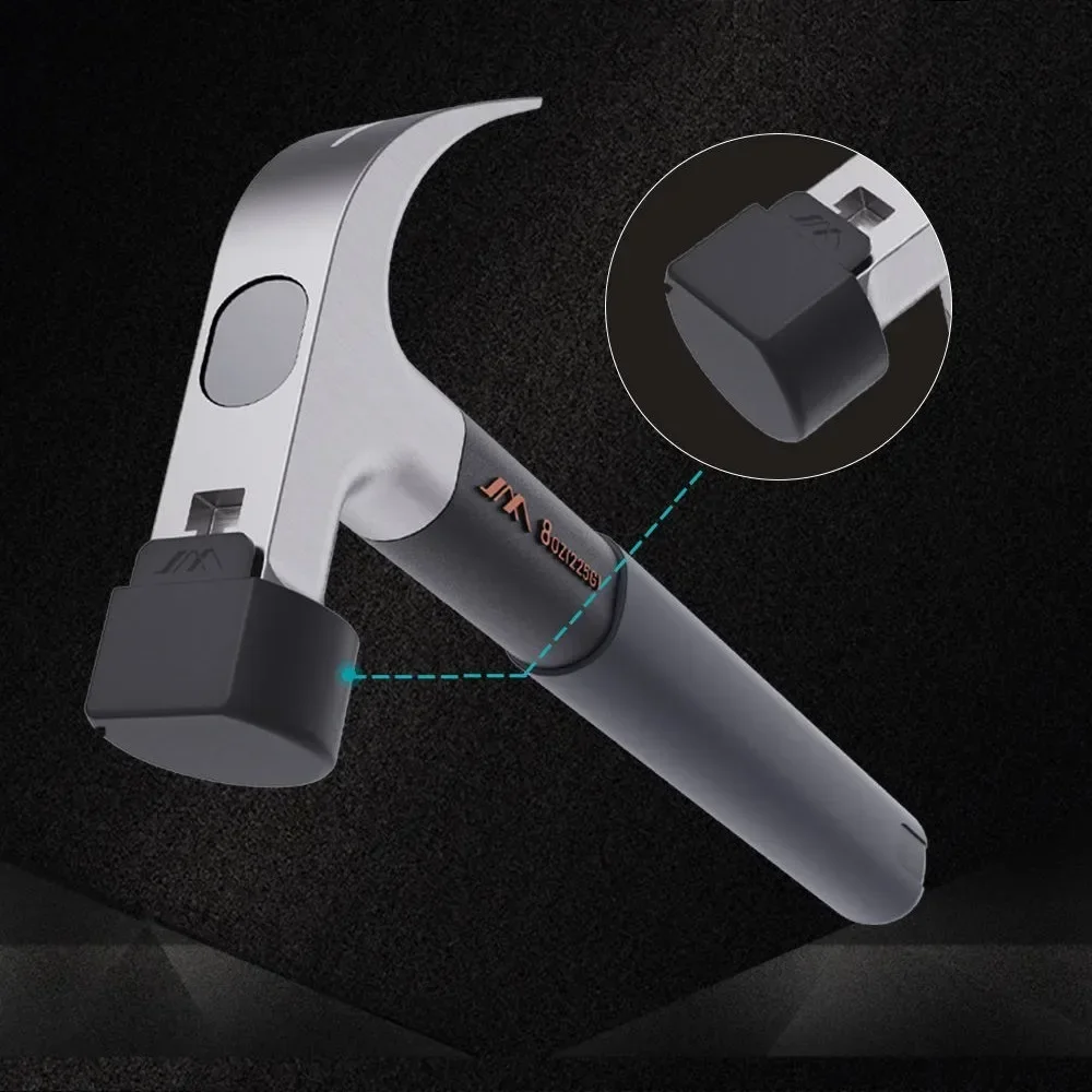 JIMIHOME Claw Hammer High-Carbon Steel Handle Claw Hammer Multifunctional Household Safety Pulling Nail Emergency Escape Tools 5