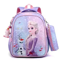Disney Kids Cartoon  Backpack  Schoolbag Girls Princess frozen Backpack Primary Schoolbag plus Coin Purse 1