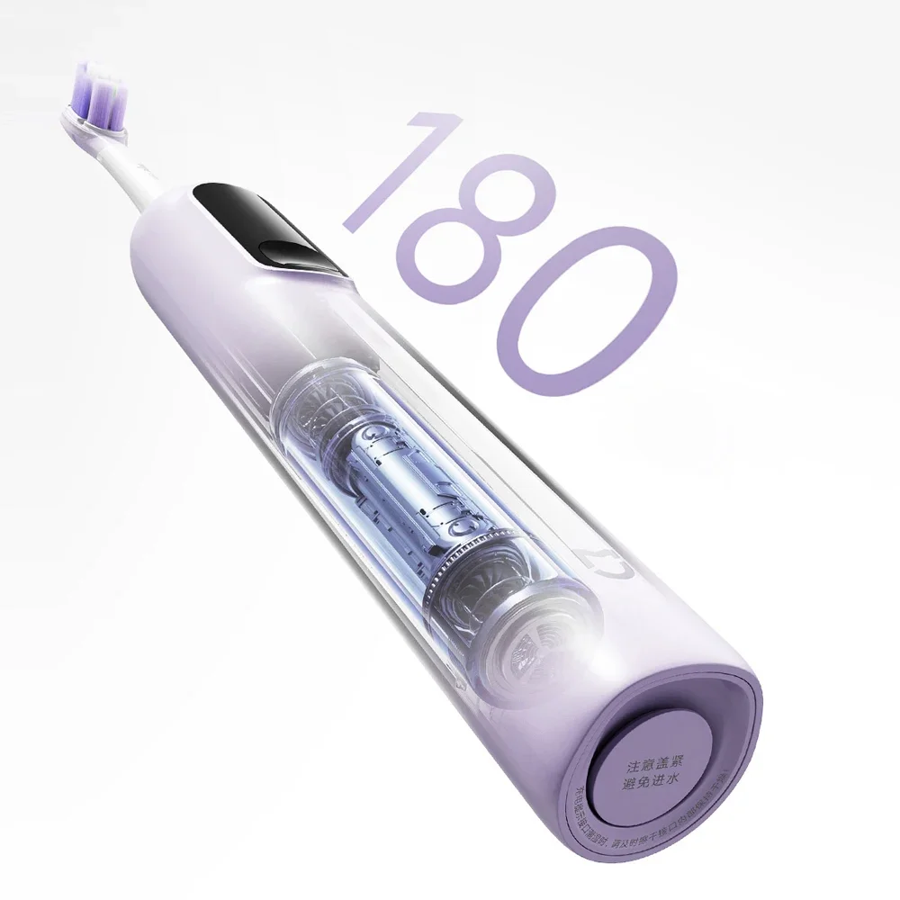 MIJIA 진동 전동 칫솔 프로, 스마트 4가지 모드, IPX8 방수 음파 진동 칫솔, 180일 배터리 수명