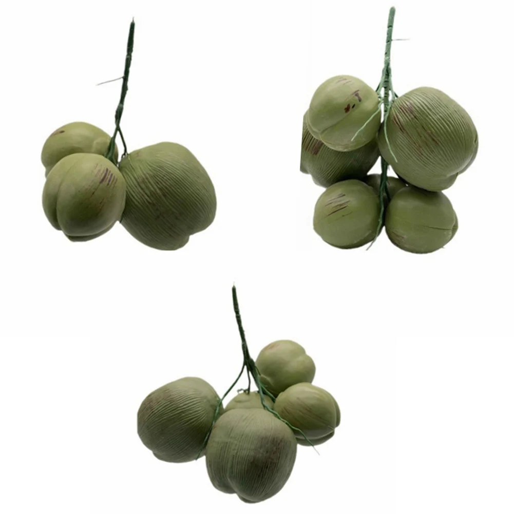 Artificial Fruits and Vegetables Simulation Coconut Plastic Fake Coconut Fruit Vegetable Model Photography Display Early Education Toy Hainan Scene Decoration