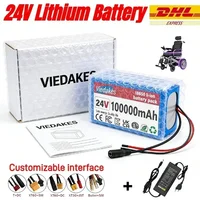 VIEDAKES 24V 7S3P 100Ah 18650 Batterie avec chargeur pour générateur solaire, alimentation stable, batterie 24V 2