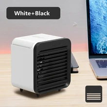  Mini Portable Air Conditioner Desk Fan 5000mAh USB Rechargeable Air Cooler Humidifier For Office Home 