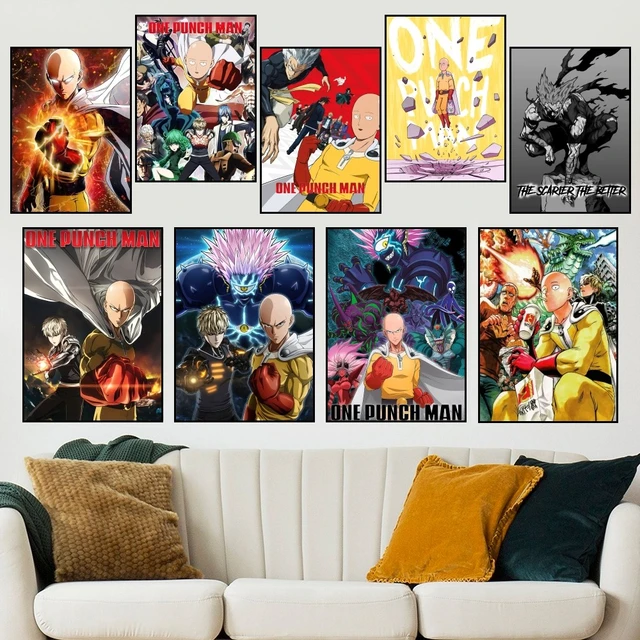 Classic Anime Tv Series Movie One Punch Man Cartoon Posters Canvas Painting  Wall Art Prints Pictures For Living Room Home Decor - Painting &  Calligraphy - AliExpress