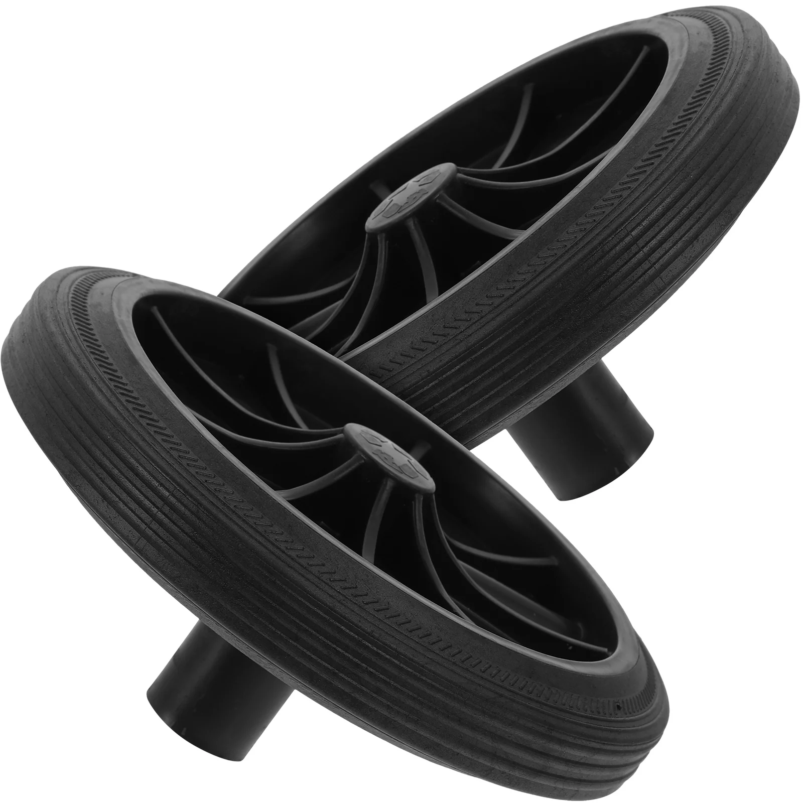

2 Pcs Outdoor Accessories Trash Can Spare Parts Portable Waste Replacement Wheels Covered Moving Casters Garbage